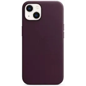 Чехол Apple iPhone 13 Leather MM143, Cherry, Вишневый